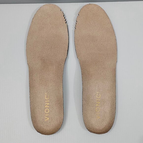 Vionic Uptown Ballet Flat Slip On Loafer Sneaker Polluted Silver Leather Sz 8.5 - Picture 10 of 13